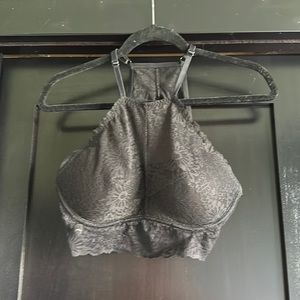 NWOT Sexy PINK by Victoria Secret black lace bralette